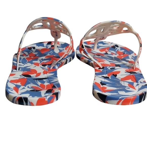 Ralph Lauren Audrie Floral Logo Front Jelly Sandals - Picture 11 of 16